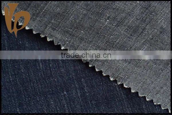 Indian Linen Cotton yarn dyed denim flax Fabric wholesale
