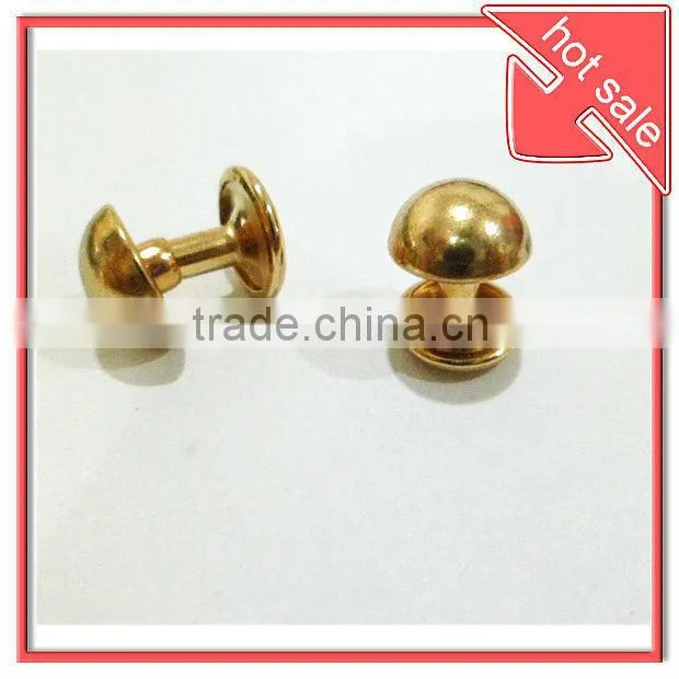 custom garment mushroom rivets for leather belt/handbag/,light decorative clothing rivets