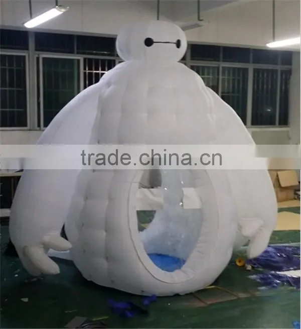 Customized inflatable baymax cash machine / inflatable promotional money machine