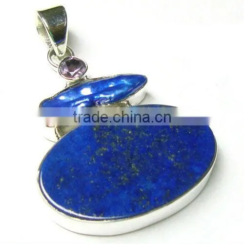 925 semi precious turquoise gemstone jewelry fashion pendant