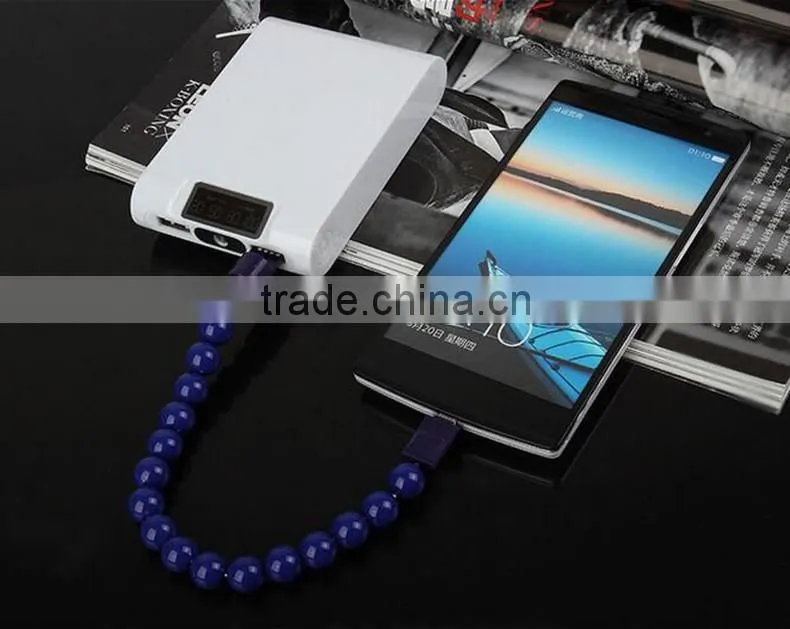Latest Mobile Phone Accessories with 2015 Cool Pearl Bracelet Usb Cables