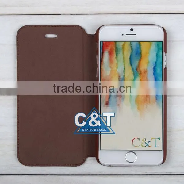 C&T New Arriving Hot product Flip Leather Cover Case For Nokia Lumia 535