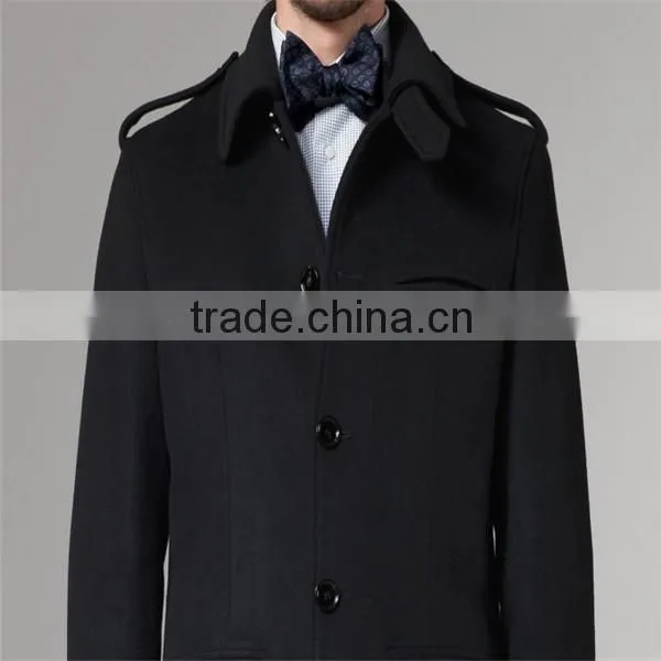 Bespoke mens wool cashmere overcoat