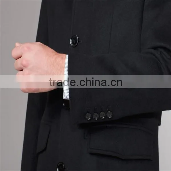 Bespoke mens wool cashmere overcoat