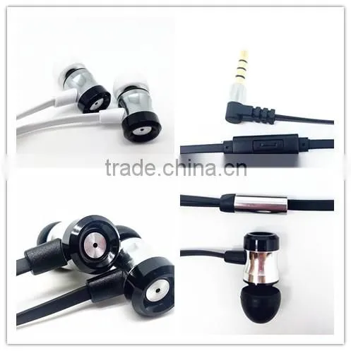 E10 2016 hot sale colorful metal earphone with fashion design earphone