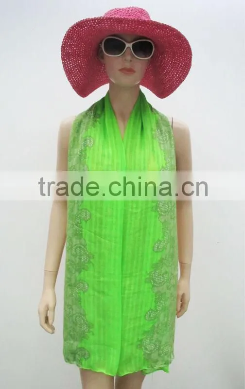 Fluorescent green scarf,Fashion scarves,New women's scarf
