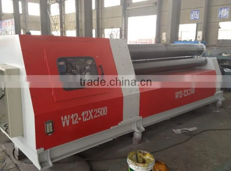 W12 hydraulic plate rolling machine price , iron sheet 4 roller rolling machine , sheet roller machine