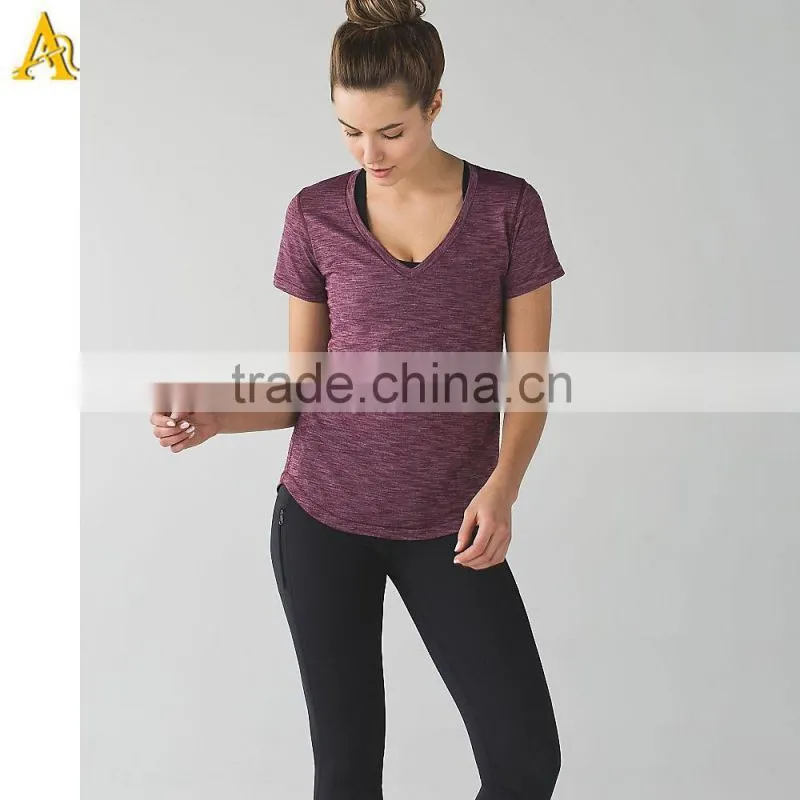 wholesale custom logo Women's High Quality Sport t Shirt