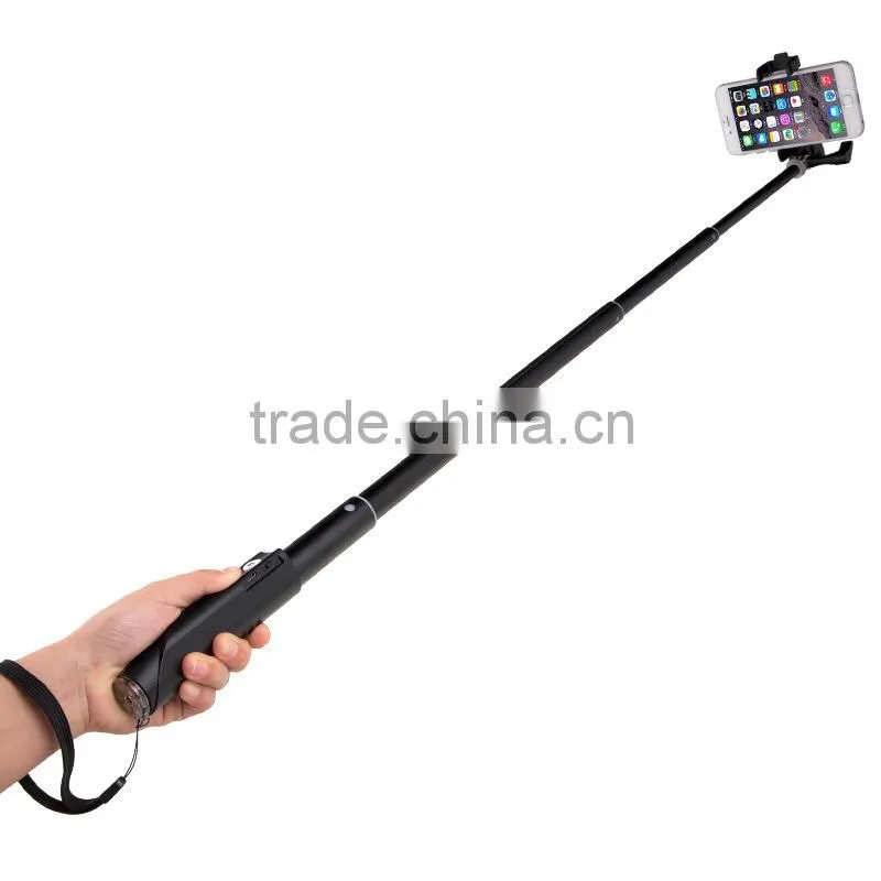 2016 colorful walking selfie stick with bluetooth shutter button colorful walking selfie stick