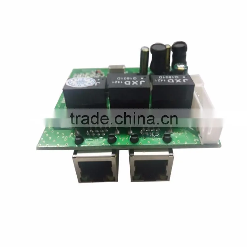OEM 3 port 10/100/1000mbps mini gigabit ethernet switch board