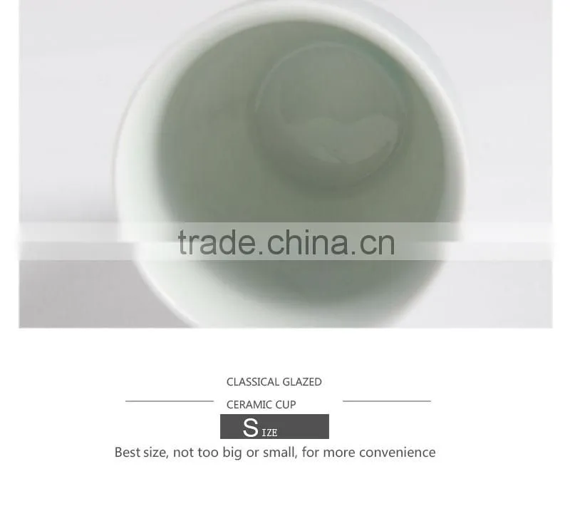 Custom ceramic tea travel mug no handle CC-C076