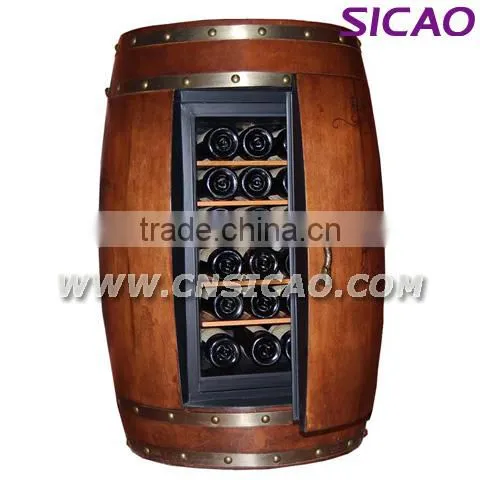 Customized Christmas Promotion wine barrel refrigerator