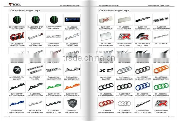 900 kinds Chinese plastic sign car brands logo names