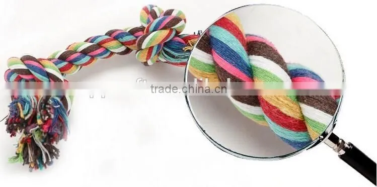 Durable unique dog playing cotton Rope Tennis Ball Toy / pet Tennis Ball rug Rope Toys