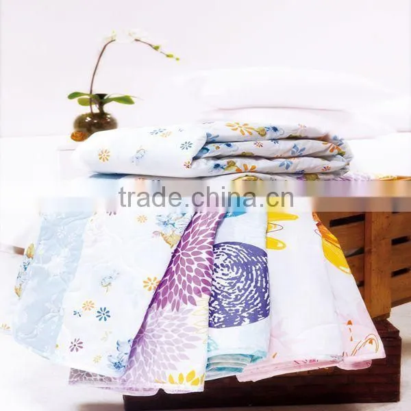 hotel patchwork microfiber summer quilt/cotton printed bedding set