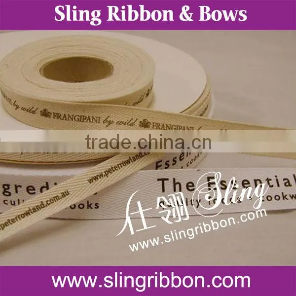 2016 High Quality Custom 100% Cotton Ribbon For Sale