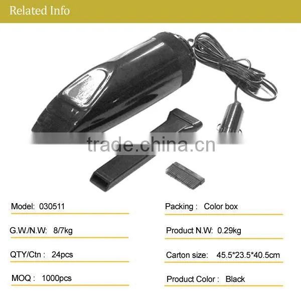 DC 12v 60W car mini vacuum cleaner truck