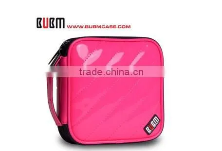 Fashion 32 Capacity PU Leather Cover CD Case DVD Case Car Disc Case