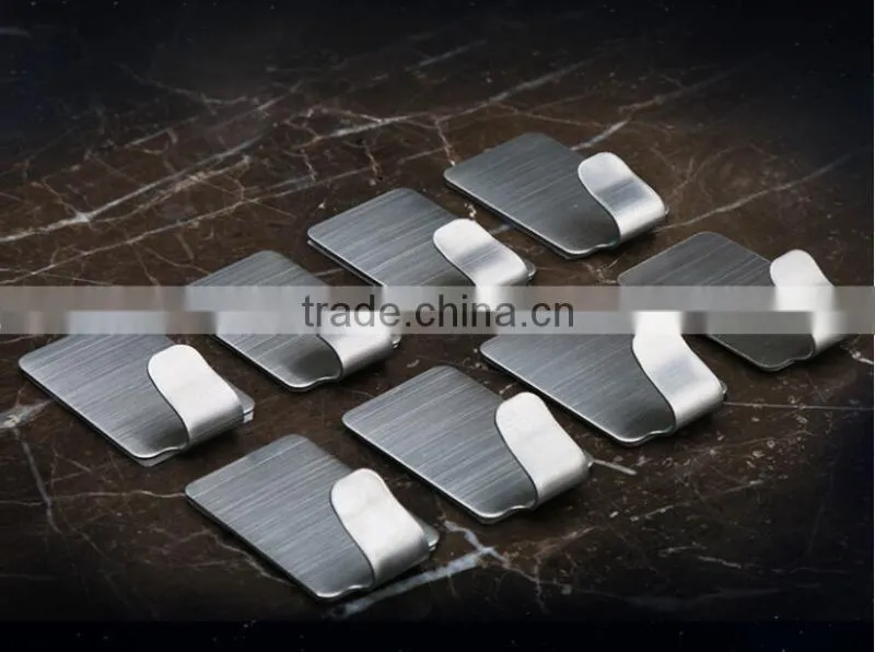 fashional stainless steel adhesive picture rail hooks and steel sticker hook