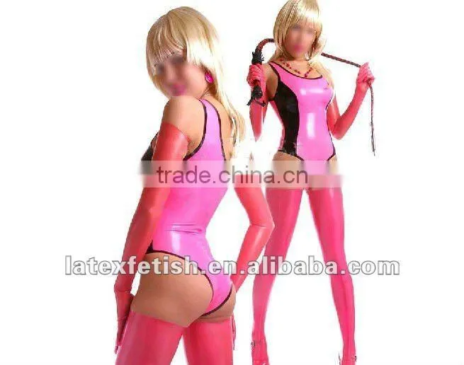 latex catsuit for women 100%latex catsuit swimming suit