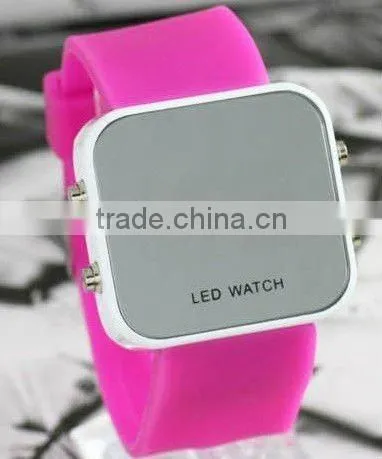 colorful fashion silicone led watches