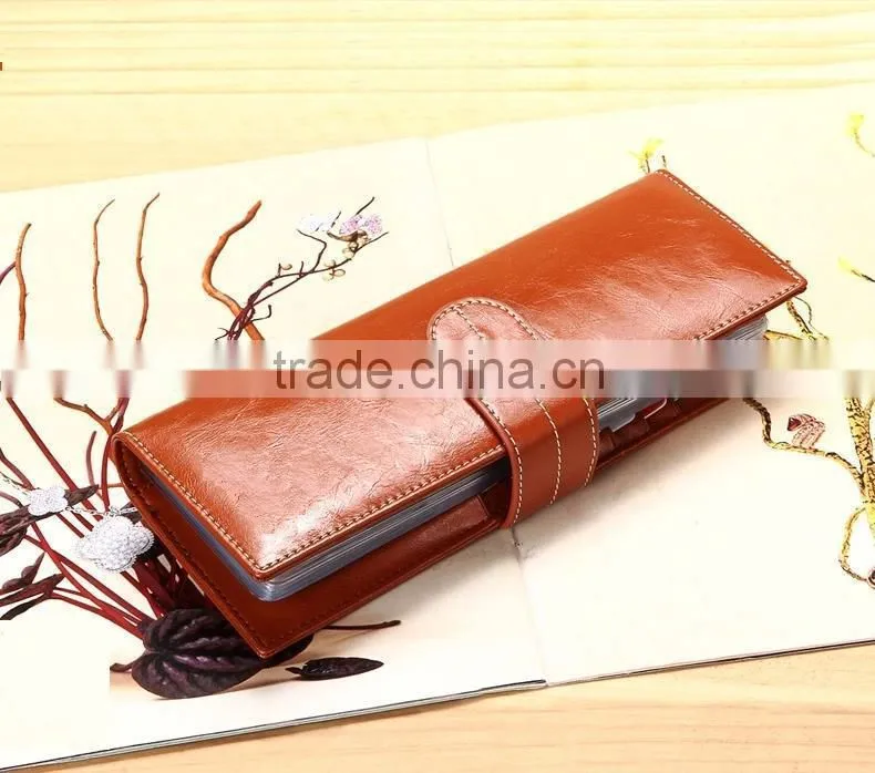 leather business card holder/luxury credit card holder card holder wallet women