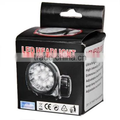 led outdoor sport headlamps plastic led headlamp battery pack