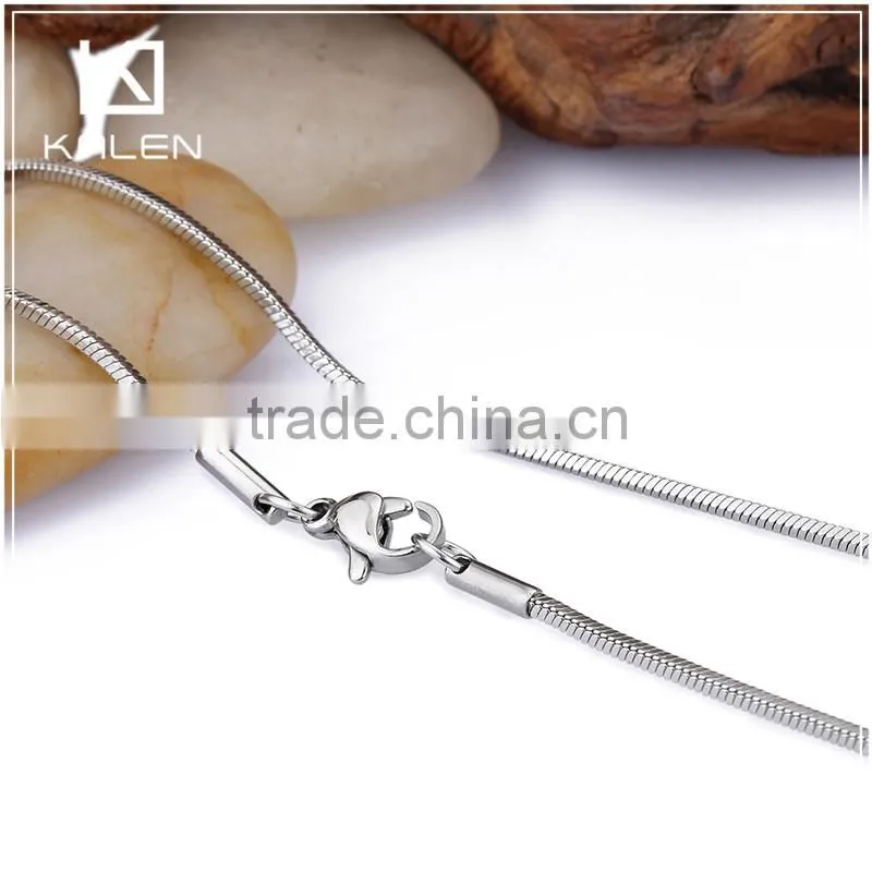 Stainless steel link chain fashion jewelry charm necklace wholesale
