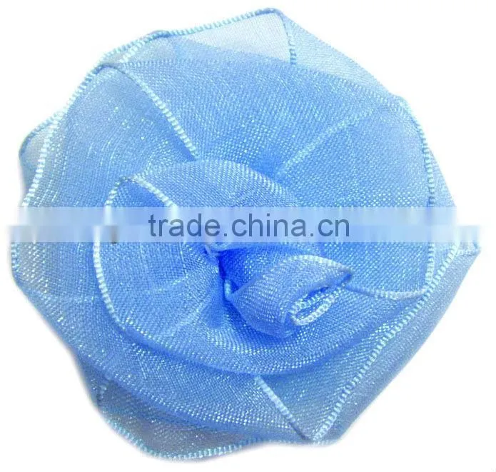 1 Inch Ribbon Rose, Handmade Satin Ribbon Rose Flowers For Clothes&Dress
