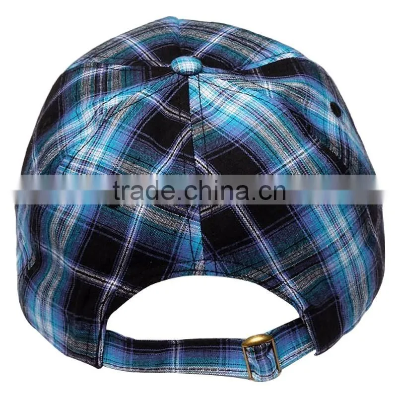 Striped Style and 100% Cotton Material print sample free baseball caps and hats