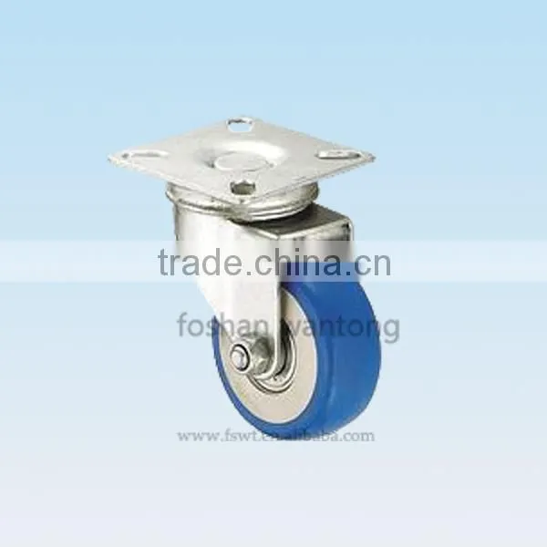 Blue PVC Cheap Caster 50mm Adjustable Hardware Casters Wheel