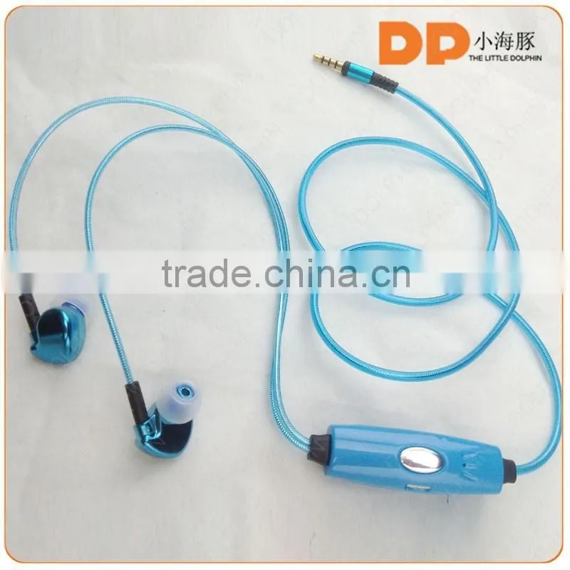 Factory EL earphone sound active earphone glow with the music EL earphone
