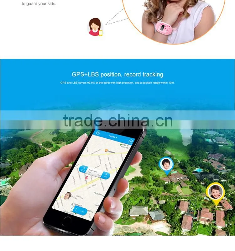 Upgraded version child GPS watch gps tracking watch OK to develop APK for customers
