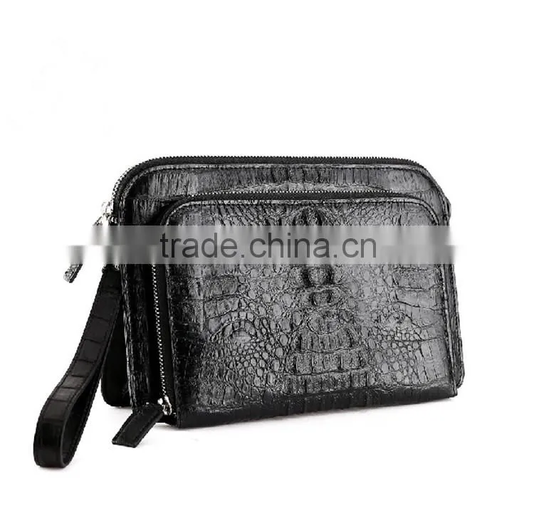 Zipper Clutch Wallet Custom Leather Bag Clutch Bag Genuine Crocodile Bag Men Luxury Wallet Clutch