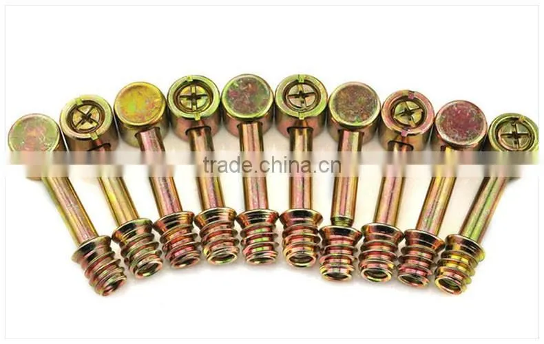 Four in One connecting fittings, furniture nuts and bolts, hammer connecting fittings