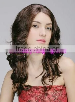 Half hand-tied and half machine-made front lace wigs for black women