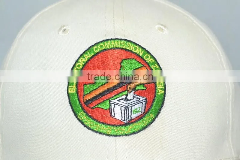 Guangzhou hat factory professional custom 6 panel / 100% cotton / / embroidery logo/khaki baseball cap