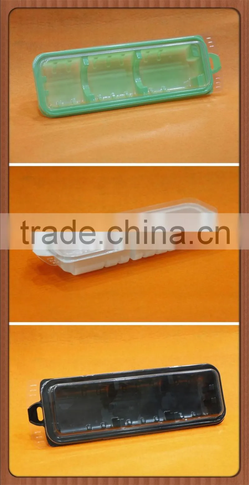 wholesale high quality luxury blister insert with flocking,PS flocking tray for personal care