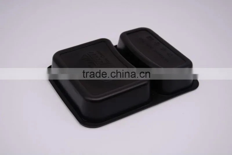 hot hot hot sale black plastic disposable microwave lunch box food container