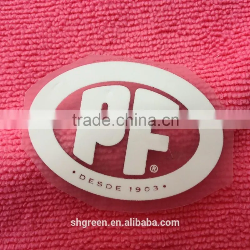Soft flock logo thermal transfer sticker