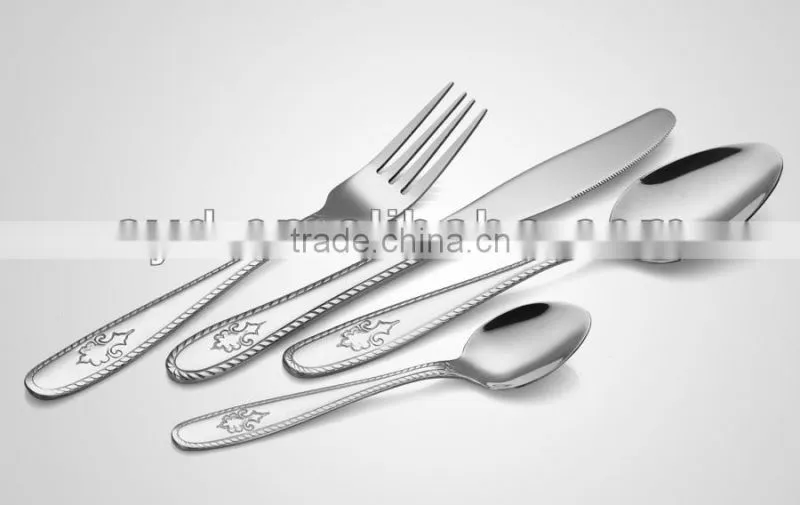 Well-selected stainless steel dinner set
