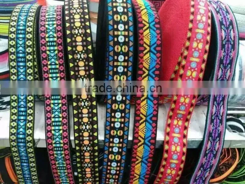 High Quality Elastic Tape with printing embroidery elastic printing tape for ladies dress waistband