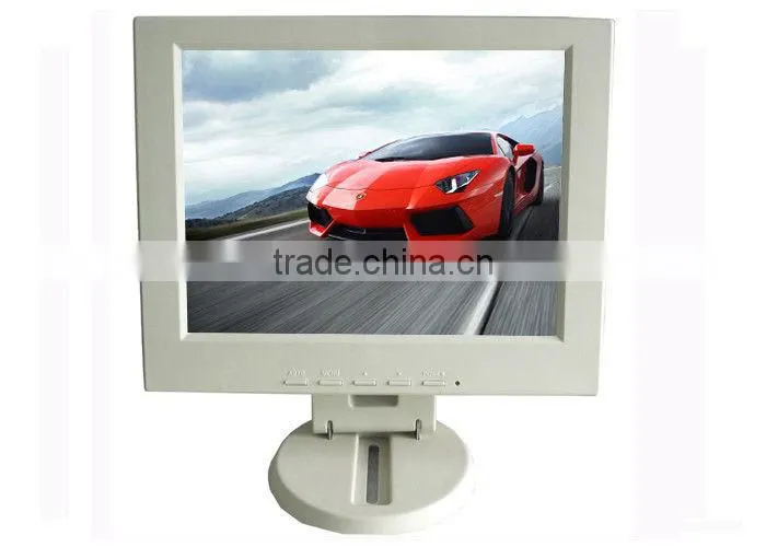 White 12" inch Touch Screen Monitor LCD VGA