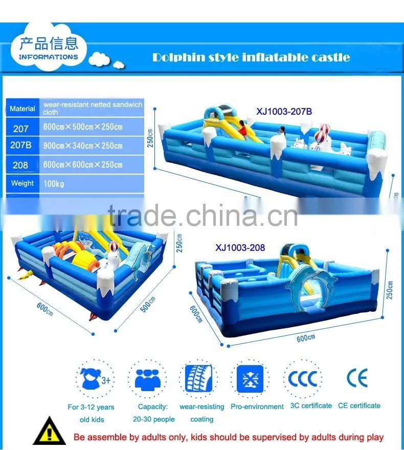 kids gymnastic inflatable jumping trampoline castle for sale