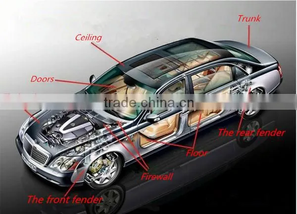 High Quality Good Sticky Foam Rubber Car Noise Isolator