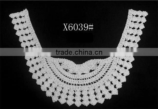 cotton embroidered crochet lace collar