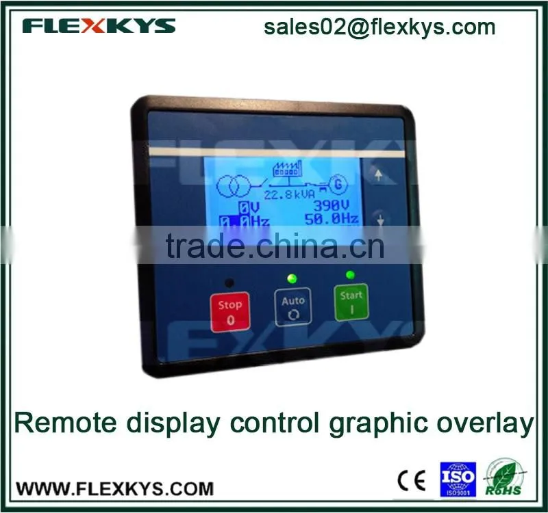 Adhesive sticker graphic overlays for remote display control