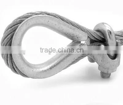 Stainless Steal Wire Rope Thimbles/ Bright Surface/ Self-colored and Powder Coated