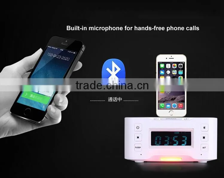 Multi-functional Speaker Dock With Programmable 90-minute Sleep Timer For Mobile Phones