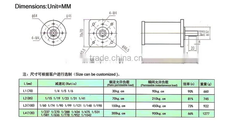 LONGCHENG PZ56 Planetary Gear Reducer and planetary gear design